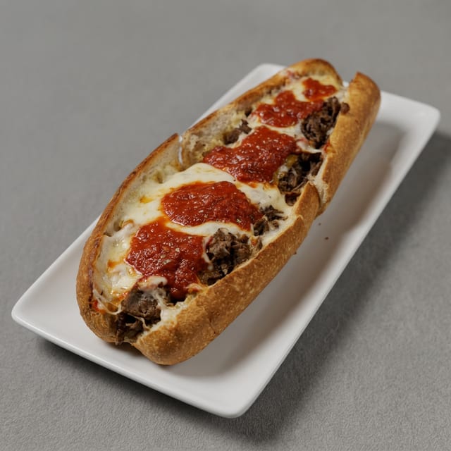 Pizza Steak Sub.