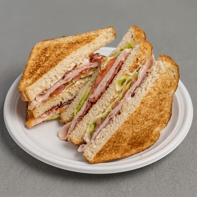Turkey Club Sandwich.