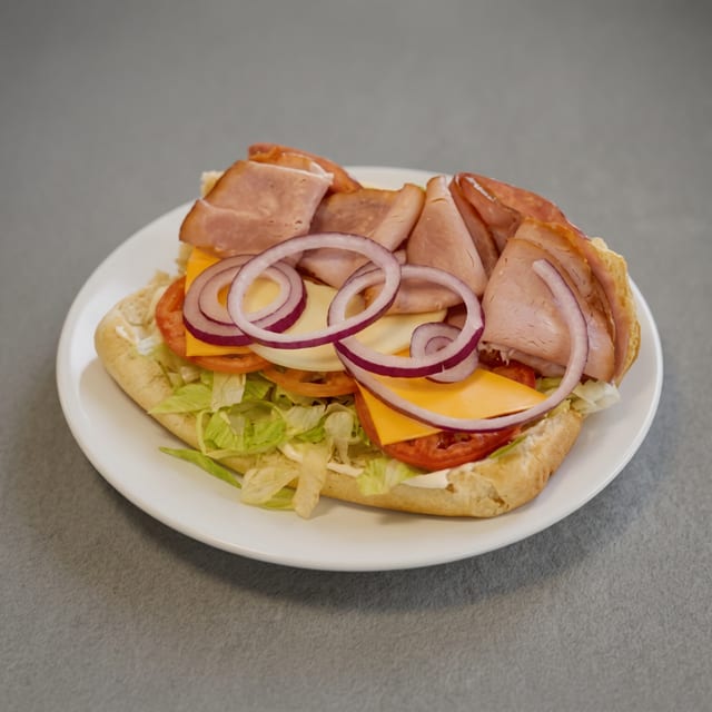 Ham and Cheese and Turkey Sub.