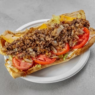The Original Cheese Steak Sub with Fries