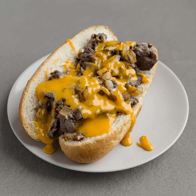 Philly-Style Cheesesteak Sub.