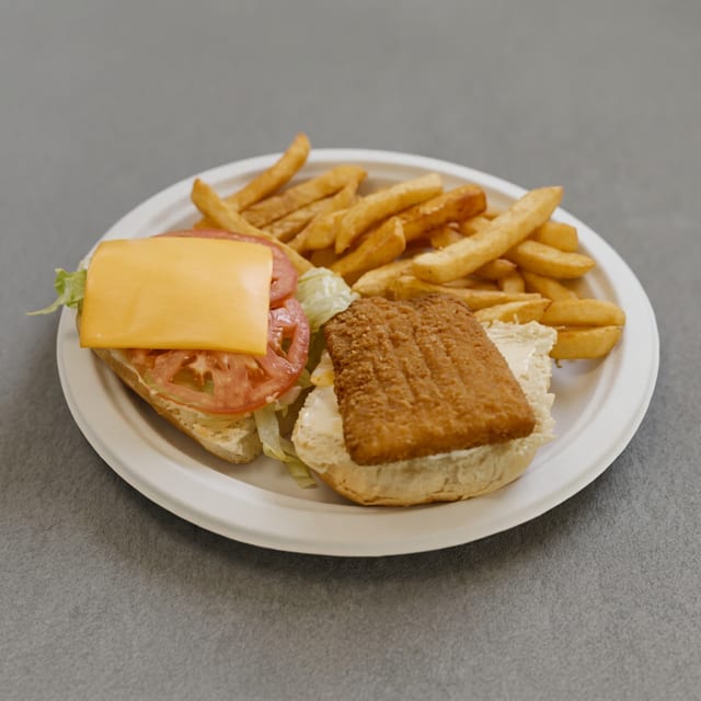 Cheese Fish Sandwich.